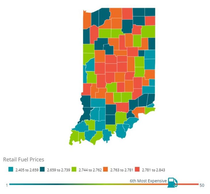 Indiana gas prices will continue to rise before they go back down